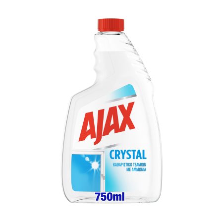 AJAX Καθαριστικό Τζαμιών Crystal Clean Ανταλλακτικό 750ml