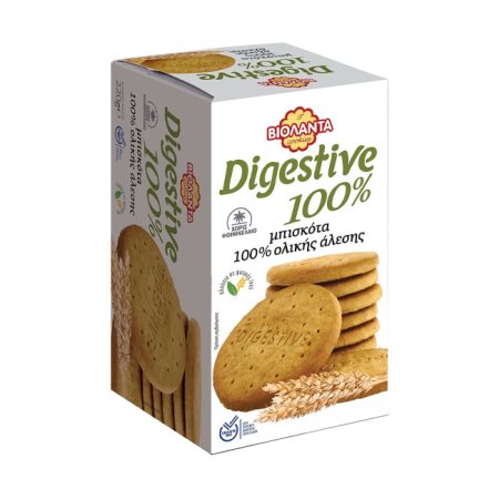 ΒΙΟΛΑΝΤΑ Digestive 100% Μπισκότα Ολικής Άλεσης 220gr