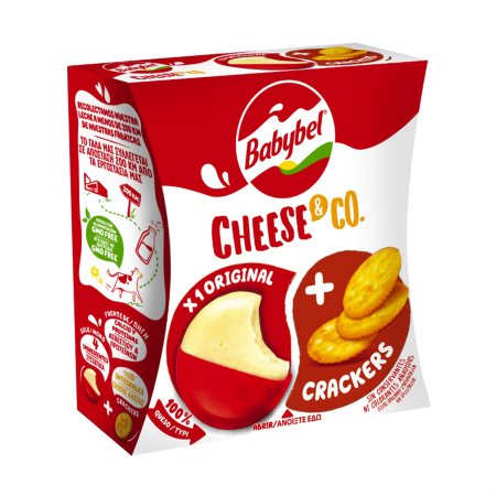 Ημίσκληρο Τυρί BABYBEL Cheese & Crackers 40g