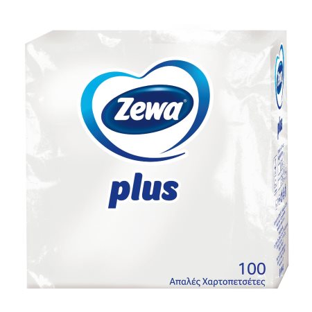 ZEWA Plus Χαρτοπετσέτες Λευκές 100τεμ 153gr