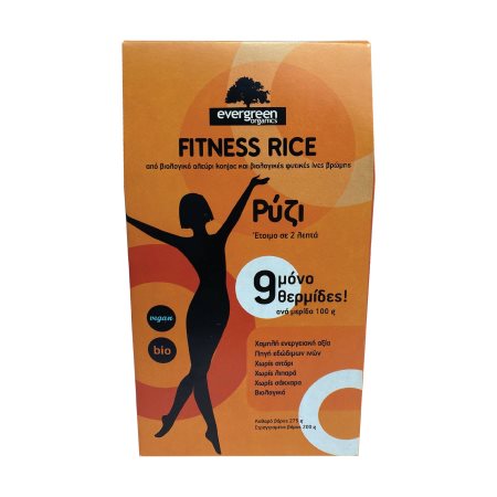 EVERGREEN Fitness Ρύζι από Αλεύρι Konjac & Φυτικές ίνες Βρώμης Βιολογικό Χωρίς γλουτένη 200gr