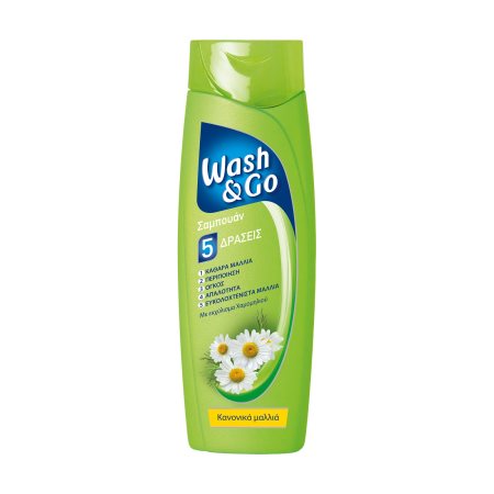 WASH&GO Σαμπουάν 5 Δράσεις για Κανονικά Μαλλιά 400ml
