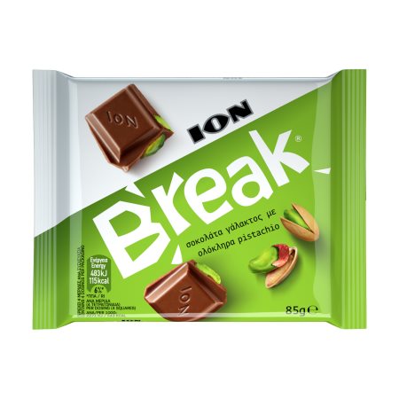 ION Break Σοκολάτα με Φιστίκι 85gr