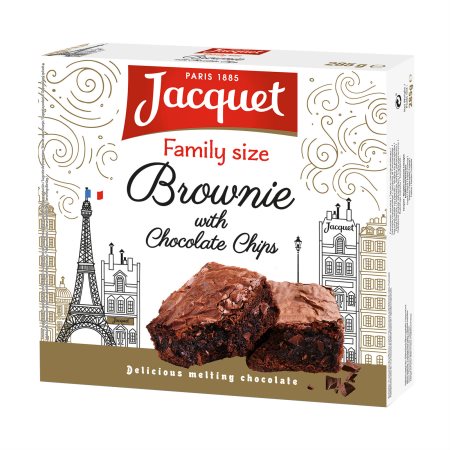 JACQUET Brownies με Κομμάτια Σοκολάτας 285gr