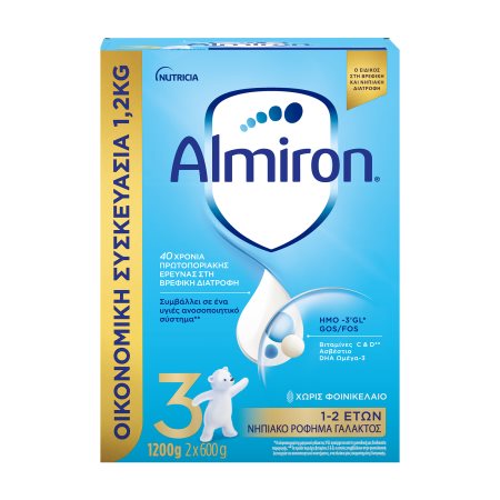 NUTRICIA Almiron 3 Νηπιακό Ρόφημα Γάλακτος 1-2 Ετών σε σκόνη 1200gr