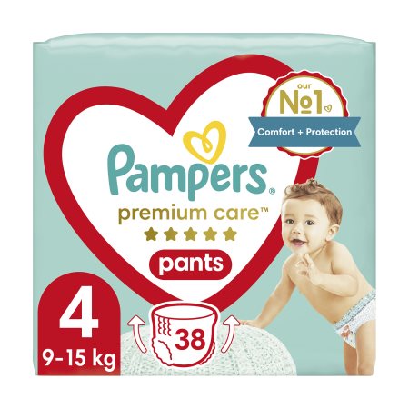 PAMPERS Premium Care Pants Πάνες Βρακάκι Νο4 9-15kg 38τεμ