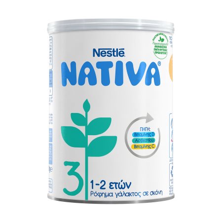NESTLE Nativa 3 Ρόφημα Γάλακτος 1-2 Ετών σε σκόνη 400gr
