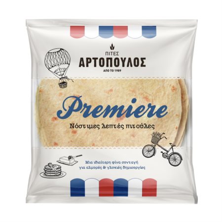 ΑΡΤΟΠΟΥΛΟΣ Premiere Πίτες 5τεμ 350g