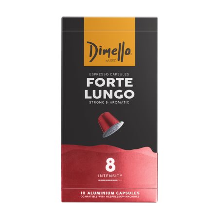 DIMELLO Καφές Espresso Forte Lungo σε Κάψουλες συμβατές με μηχανή Nespresso 10x5,6gr