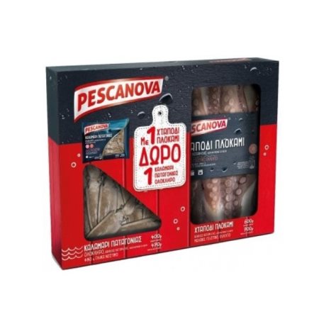 Χταπόδι σε Πλοκάμια PESCANOVA 600g +Καλαμάρι Παταγονίας Ολόκληρο 400g Δώρο