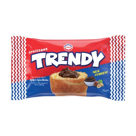 TRENDY Κρουασάν με γέμιση Κρέμα Φουντούκι 70g