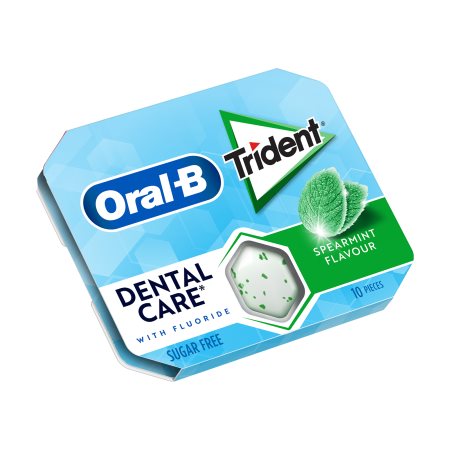 TRIDENT Oral-B Τσίχλες Δυόσμος Χωρίς ζάχαρη 10τεμ 17gr