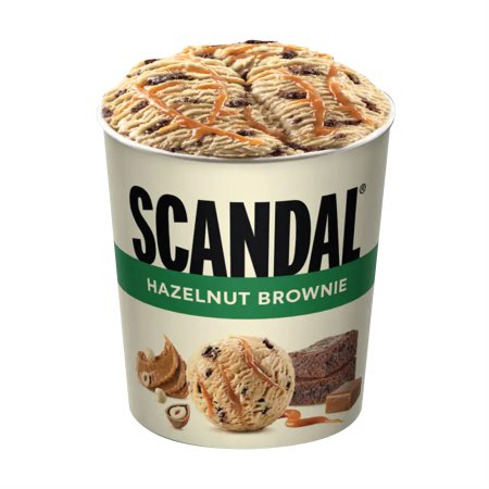 SCANDAL Παγωτό Hazelnut Brownie 475g (750ml)