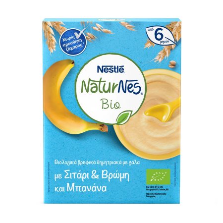 NESTLE Naturnes Κρέμα με Δημητριακά Βρώμης Μπανάνα Βιολογικό 200gr