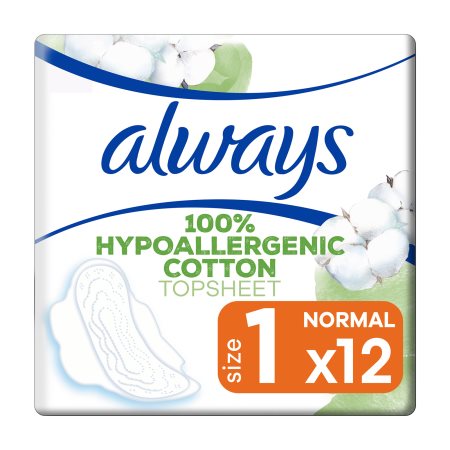 ALWAYS Cotton Protection Σερβιέτες Normal 12τεμ