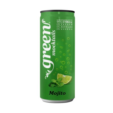 GREEN Mocktails Αναψυκτικό Mojito με Στέβια Χωρίς Ζάχαρη 330ml
