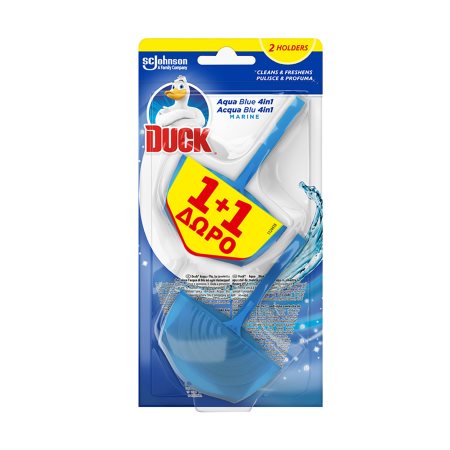 DUCK Στερεό Block Τουαλέτας Aqua Blue 40gr +1 Δώρο