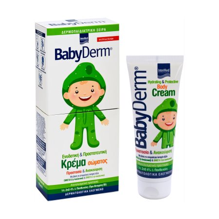 INTERMED Babyderm Ενυδατική & Προστατευτική Κρέμα Σώματος 0-6 ετών 125ml
