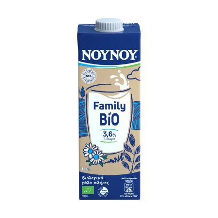ΝΟΥΝΟΥ Family Γάλα Υψηλής Παστερίωσης 3,6% Βιολογικό 1lt