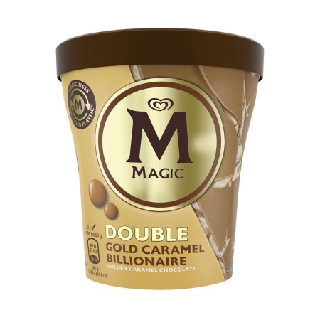 MAGIC Double Παγωτό Golden Caramel Chocolate 303gr (440ml)