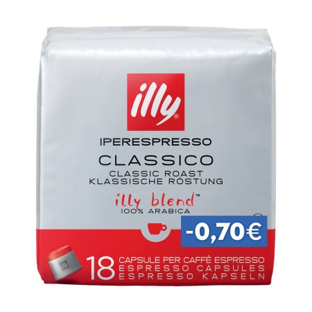 ILLY Iperespresso Καφές Espresso σε Κάψουλες 18τεμ 120,6gr