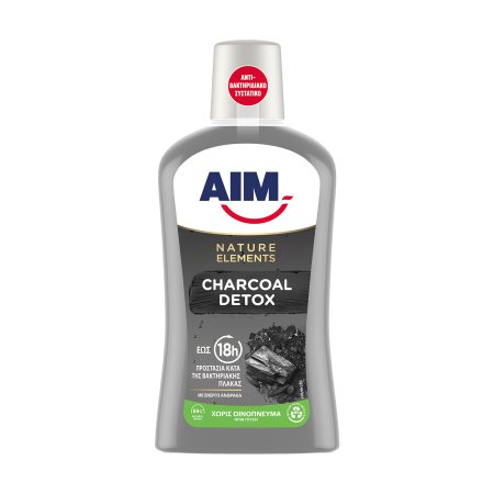 AIM Nature Elements Στοματικό Διάλυμα Charcoal Detox 500ml