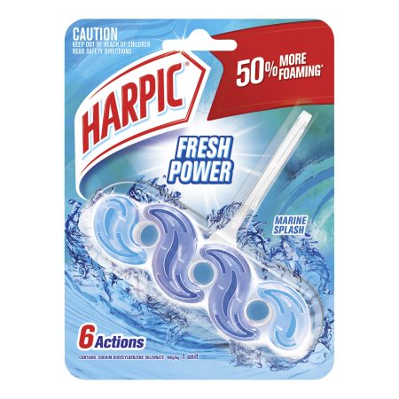 HARPIC Fresh Power Στερεό Block Τουαλέτας Marine Splash 35g