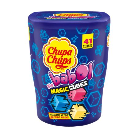 CHUPA CHUPS Big Babol Τσίχλες Magic Cubes 41τεμ 86gr