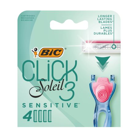 BIC Click Soleil 3 Ανταλλακτικές Κεφαλές Sensitive 4τεμ