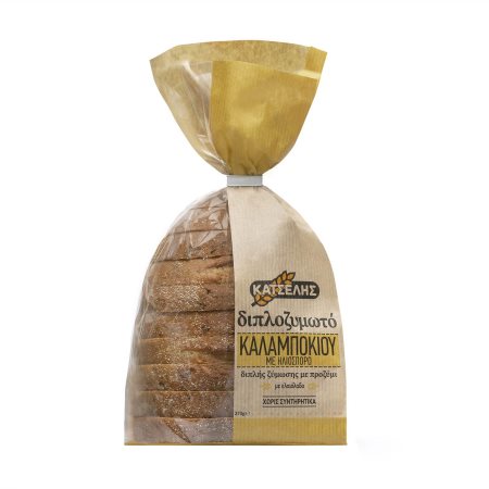 Ψωμί Διπλοζυμωτό Καλαμποκιού ΚΑΤΣΕΛΗΣ με Προζύμι & Ηλιόσπορο σε φέτες 375gr