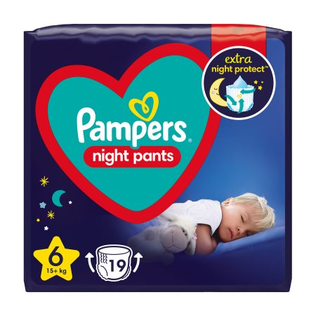 PAMPERS Night Pants Νο6 15+kg 19τεμ