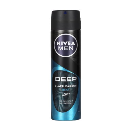 NIVEA Men Deep Αποσμητικό Σπρέι Black Carbon Beat 150ml