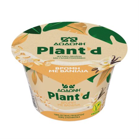 ΔΩΔΩΝΗ Plant'd Επιδόρπιο Φυτικό Βρώμη με Βανίλια Vegan 150gr