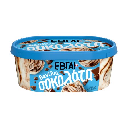 ΕΒΓΑ Παγωτό Βανίλια Σοκολάτα 508gr (1lt)