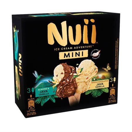 NUII Mini Παγωτά Almond & White chocolate 6τεμ 252gr (330ml)