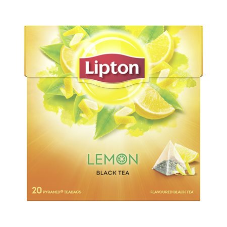 LIPTON Μαύρο Τσάι Λεμόνι 20 φακελάκια x1,7gr