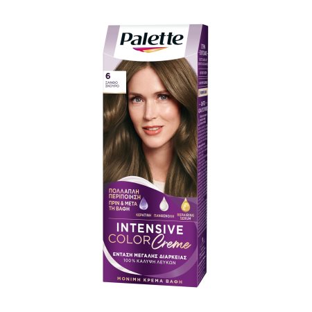 PALETTE Intensive Color Creme Βαφή Μαλλιών Νο6 Ξανθό Σκούρο 50ml