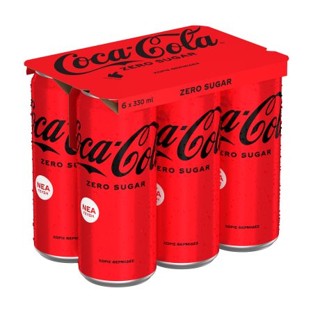 COCA COLA Zero Αναψυκτικό Χωρίς ζάχαρη 6x330ml