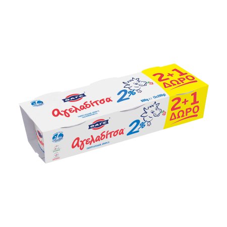 ΦΑΓΕ Αγελαδίτσα Γιαούρτι 2% 2x200g +1 Δώρο