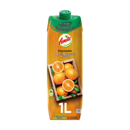 AMITA Χυμός Φυσικός Πορτοκάλι 1lt