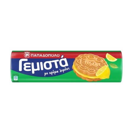 ΠΑΠΑΔΟΠΟΥΛΟΥ Φρουτογεμιστά Μπισκότα με Κρέμα Λεμόνι 200gr