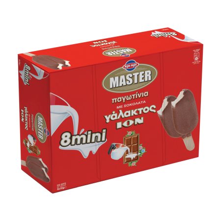 ΚΡΙ ΚΡΙ Master Ίον Παγωτό Ξυλάκι Mini με Σοκολάτα Γάλακτος 8τεμ 280gr