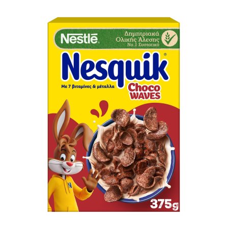 NESTLE Nesquik Extra Choco Waves Δημητριακά 375gr