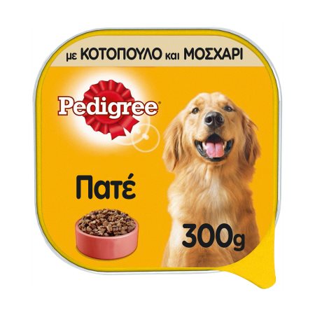 PEDIGREE Τροφή για Σκύλους Κοτόπουλο & Μοσχάρι Πατέ 300gr
