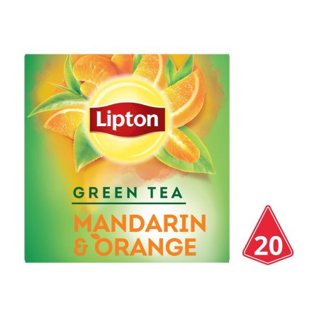 LIPTON Πράσινο Τσάι Μανταρίνι Πορτοκάλι 20 φακελάκια x1,8gr