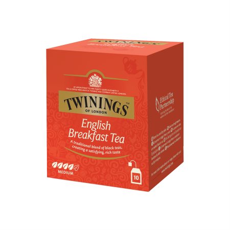 TWININGS English Breakfast Μαύρο Τσάι 10 φακελάκια x2gr
