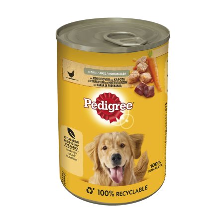 PEDIGREE Υγρή Τροφή Σκύλου Τρία Είδη Πουλερικών Πατέ 400gr