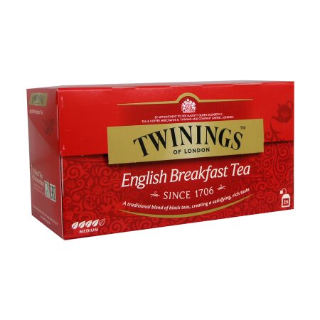 TWININGS English Breakfast Μαύρο Τσάι 25 φακελάκια x2gr