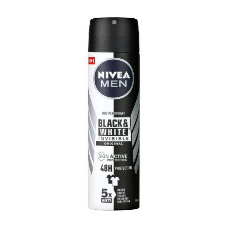 NIVEA Men Black & White Invisible Αποσμητικό Σπρέι Original 150ml