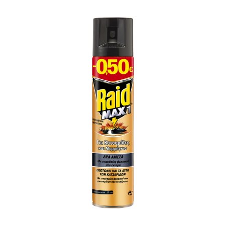 RAID Max1 Εντομοκτόνο Σπρέι για Κατσαρίδες & Μυρμήγκια 300ml